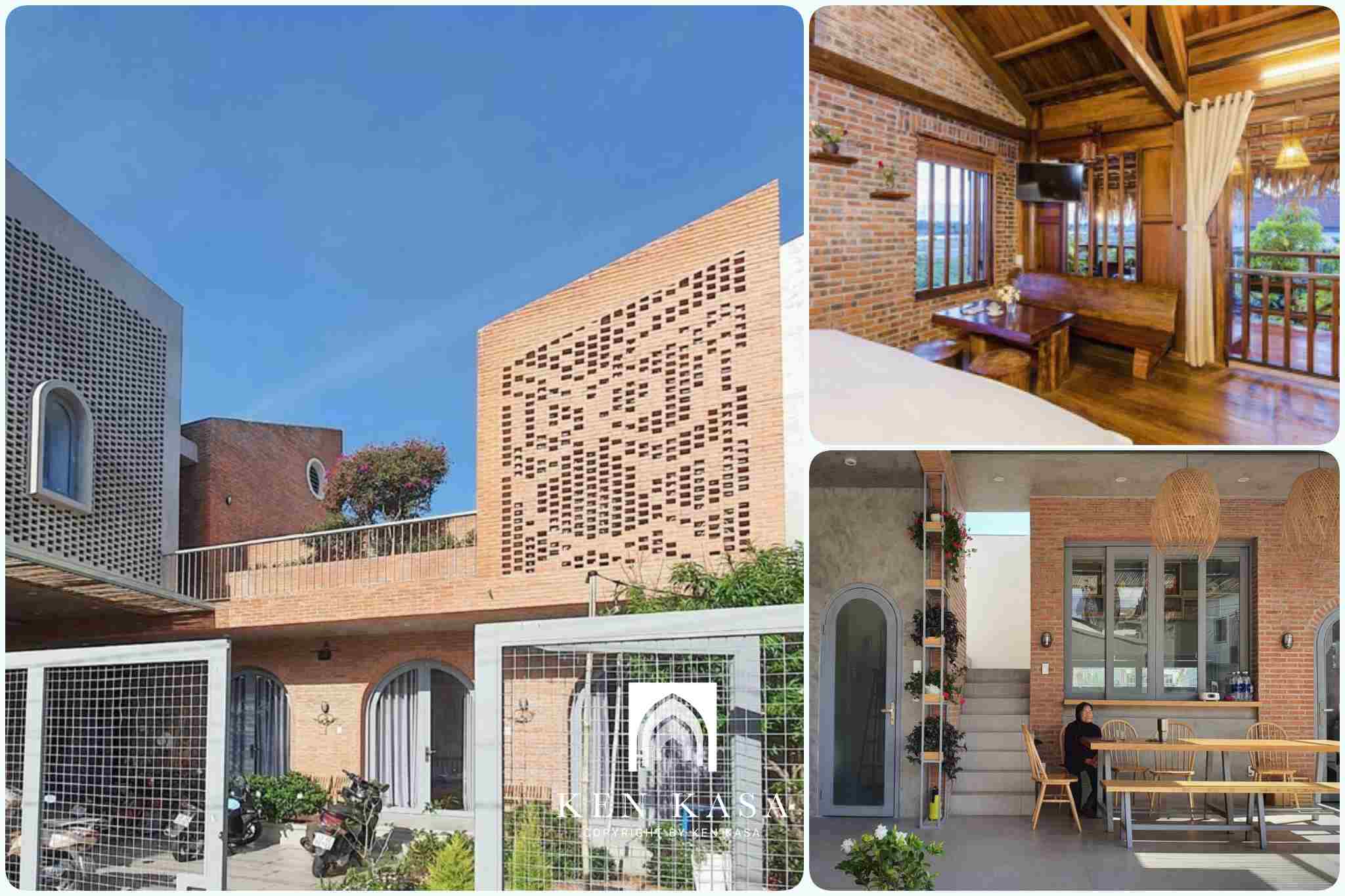 Mẫu thiết kế homestay giá rẻ kiểu nhà gạch 